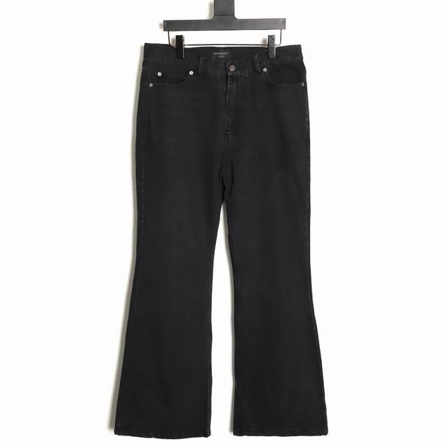 Balenciaga 25Fw Scimitar Flared Jeans. Made with exclusive custom-woven 13oz twi