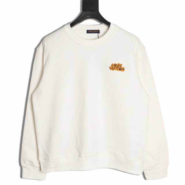 Louis Vuitton Lv 25Fw Embroidered Flower Crew Neck Sweatshirt ( ) 480G High-Grad