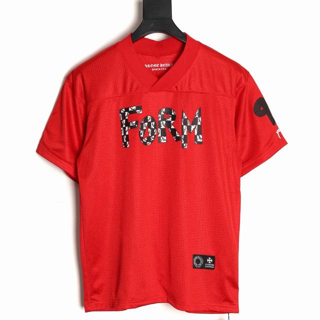 Chrome Hearts 25Ss Sanskrit Mesh Hockey Jersey Short-Sleeve T-Shirt. Printed us