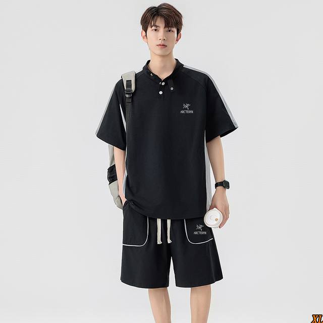 Arc'Teryx Exclusive New Summer High-Quality Polo Shirt, Trendy Brand Patchwork R