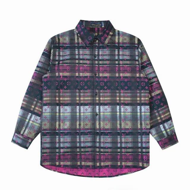 Top Quality Pure Original Louis Vuitton 23Ss New Colorful Check Jacquard Dark Re