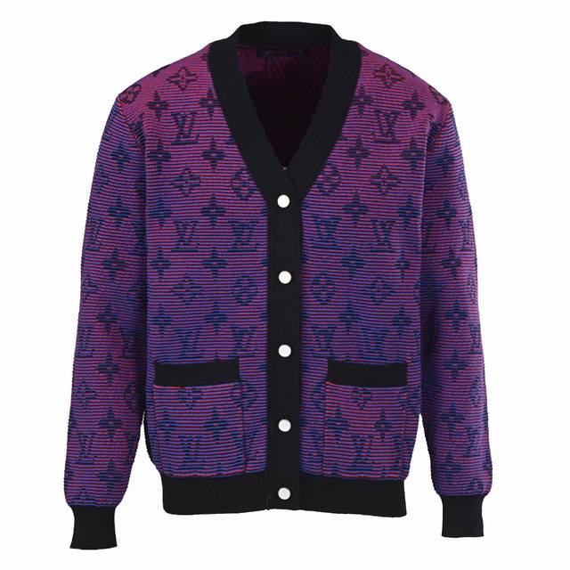 Louis Vuitton Lv Gradient Jacquard Cardigan Made with custom-dyed and custom-wov