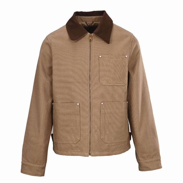 Louis Vuitton LV Khaki Pocket Cotton Canvas Work Jacket with Waistband ( ) Custo