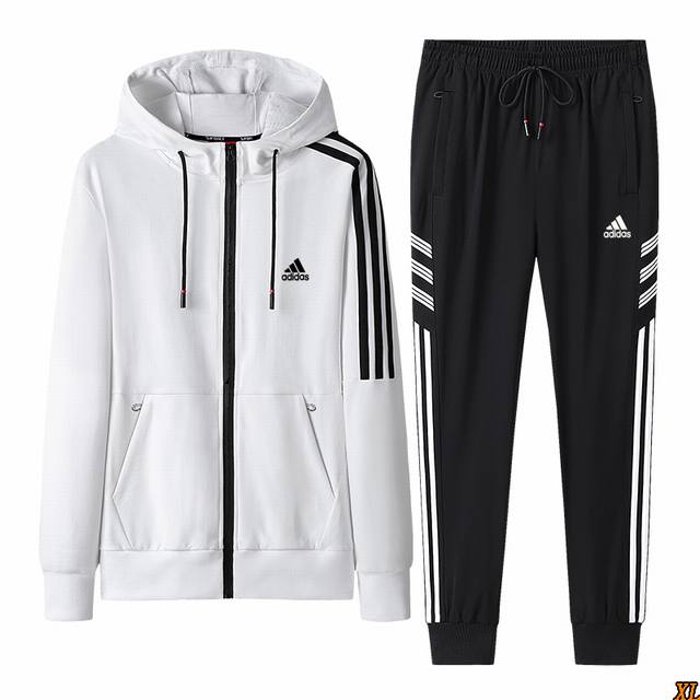 Adidas Exclusive Real Shot New Autumn High-Quality Three-Stripe Sports Casual S