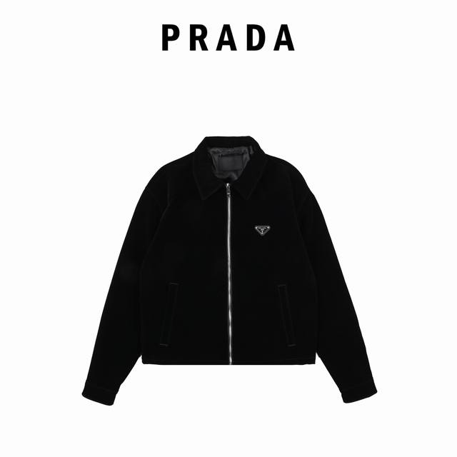 Prada 22-style flocked velvet denim jacket. Made with custom-dyed yarn and 100%