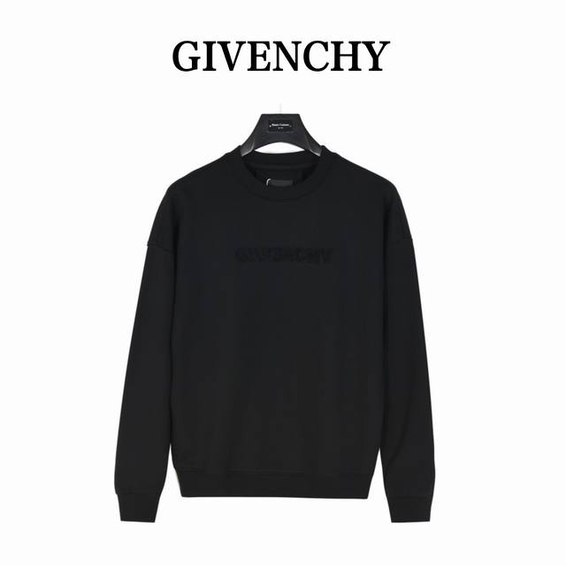 Givenchy 24Fw Sweatshirt with subtle logo and 4G terry cloth embroidery on the b
