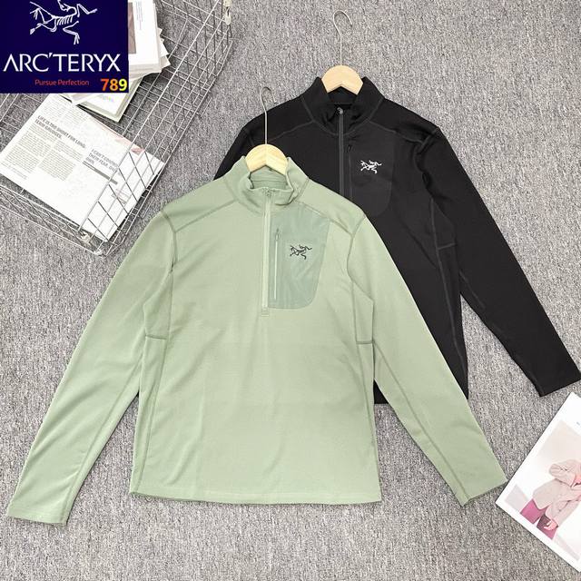 Arc'teryx New Half-Zip Unisex Couple Fleece-Lined Base Layer Shirt - Made with i