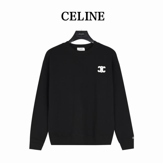 Celine Arc de Triomphe Embroidered Crew Neck Sweatshirt The super popular Arc de