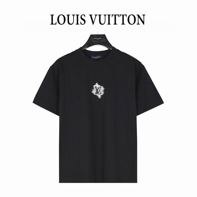 Louis Vuitton 25Ss Simple Logo Embroidered Short-Sleeve T-Shirt. Made from the o