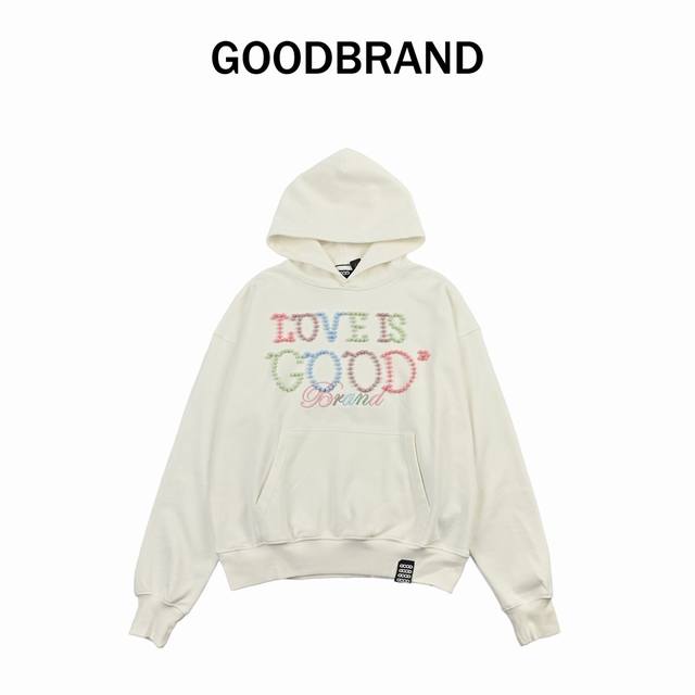 Good Macaron-colored pearl hooded sweatshirt, unisex, 500g pure cotton fabric, 1