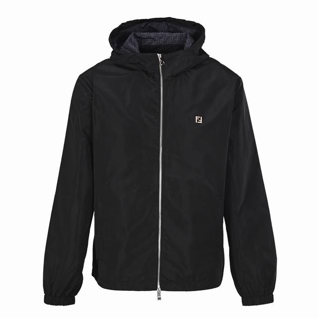 Fendi Fd Hardware Technology Fabric Hooded Jacket This high-tech fabric is made