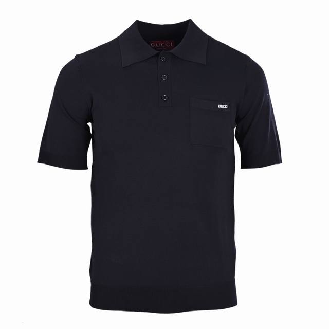 Gucci Gucci Small Logo Intarsia Knit Short-Sleeve Polo Shirt ( ) Custom-made 60-