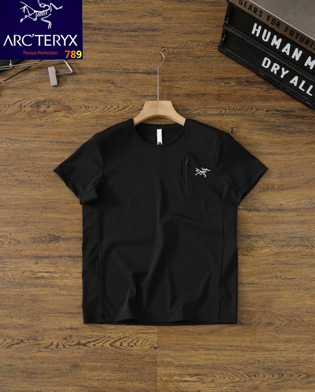 Arc'teryx Kadem Polo Breathable Quick-Drying Ice Silk Short-Sleeve T-Shirt for M