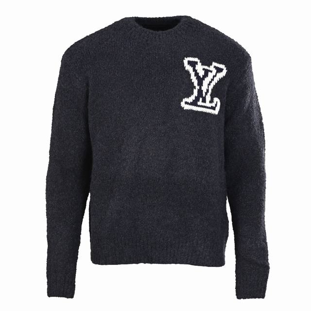 Louis Vuitton Lv Logo Knit Crew Neck Sweater. Made with a jacquard knit of round