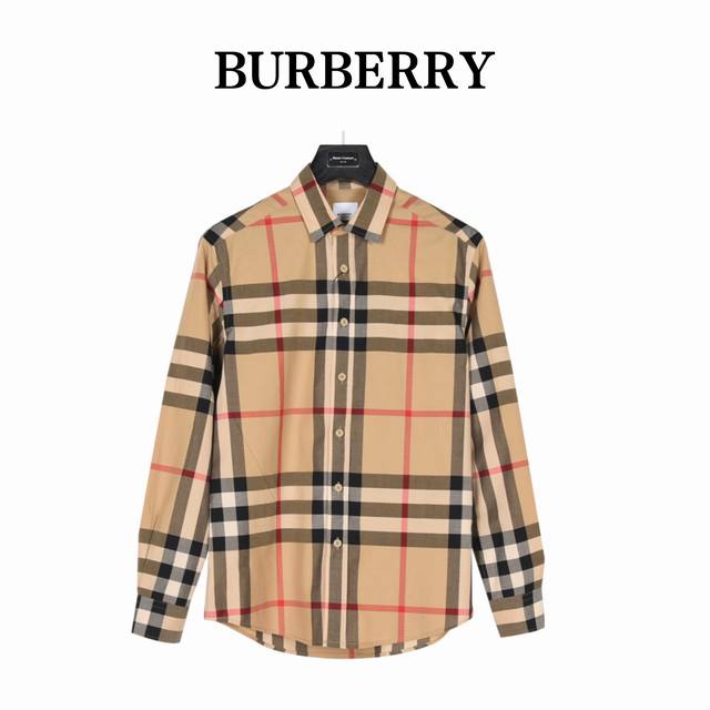 Burberry classic large check shirt, custom-made to the original, using 20-count