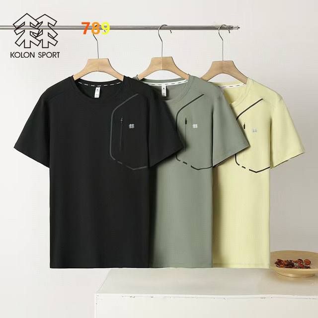 Kolon Sport 25 New T-Shirt. Made with 260g lightweight, quick-drying pique cott