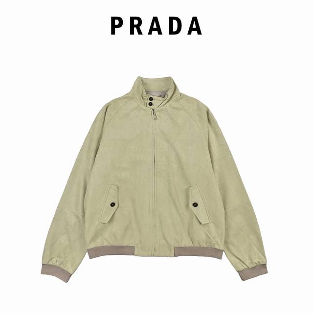 Prada stand-up collar suede jacket, original version purchased from Hangzhou Gu