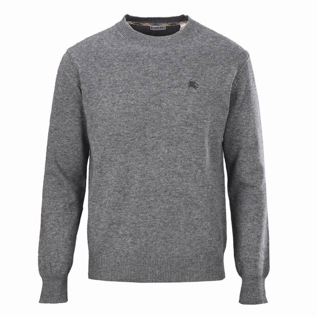 Burberry Horse Embroidery Crew Neck Knit Sweater ( ) This sweater features cashm