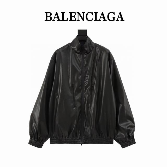 Balenciaga Loop Sports Icon Embroidered Reversible Leather Jacket ( ) The revers