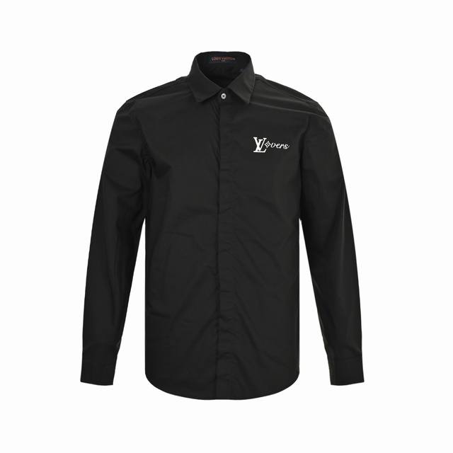 Louis Vuitton 25Ss Long-Sleeve Shirt with Tapered Logo. Made of 70-count rayon p