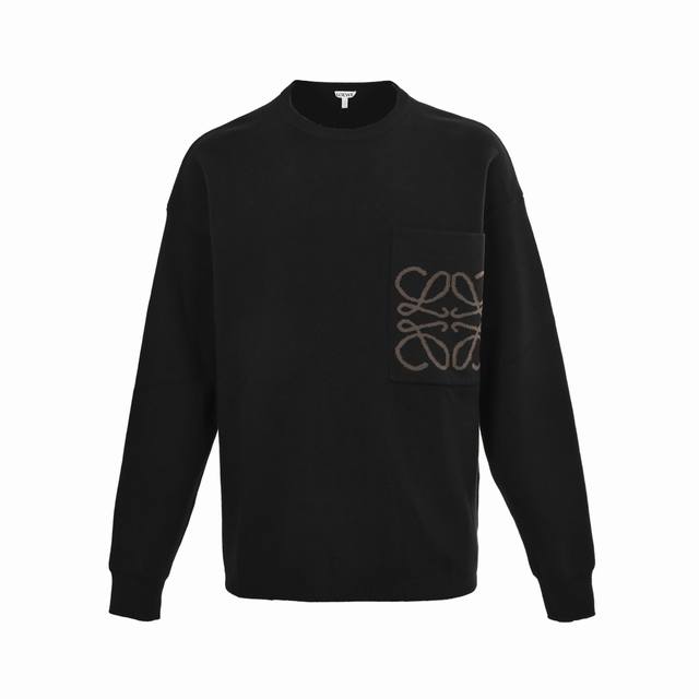 Loewe Pocket Jacquard Crew Neck Sweater ( ) is made from 49% viscose, 43% cotton