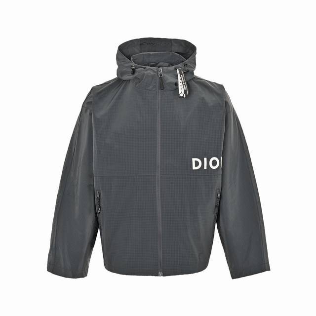 Dior 24Fw Letter Print Hooded Trench Coat ( ) Made with imported raw materials,
