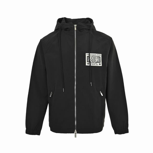 Dior Letter Embroidery Hooded Trench Coat ( ) Made with imported raw materials,