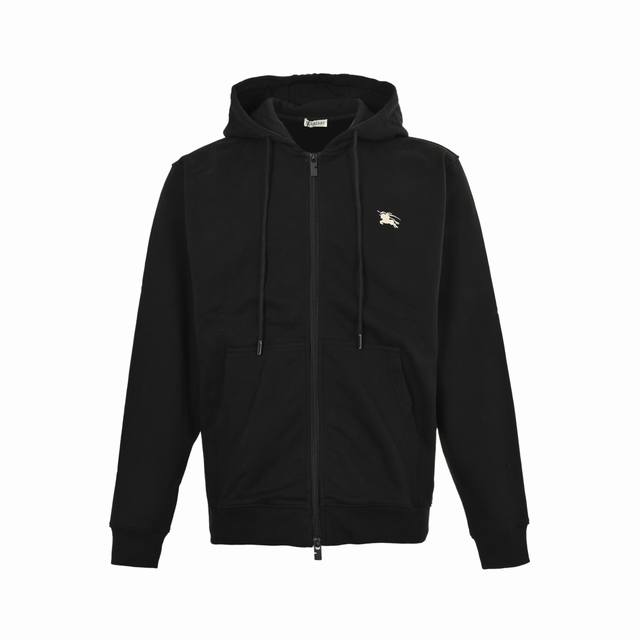 Burberry 25Fw Equestrian Knight's Emblem Hoodie This zip-up hoodie is crafted fr