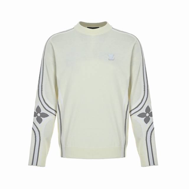 Louis Vuitton Ski Collection Jacquard Crew Neck Sweater. Made with 80% cotton-wo