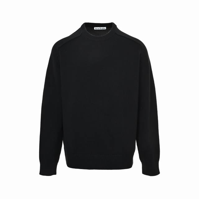 Acne Studios Crew Neck Sweater with Back Letter Print ( ) Made with custom-woven