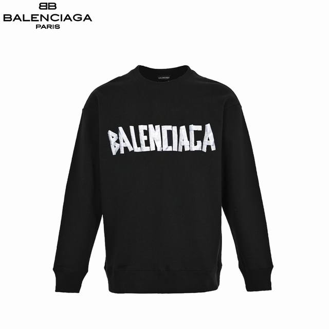 Balenciaga 24Ss Masking Tape Printed Sweatshirt ( ) 100% Cotton ( ) Made with cu