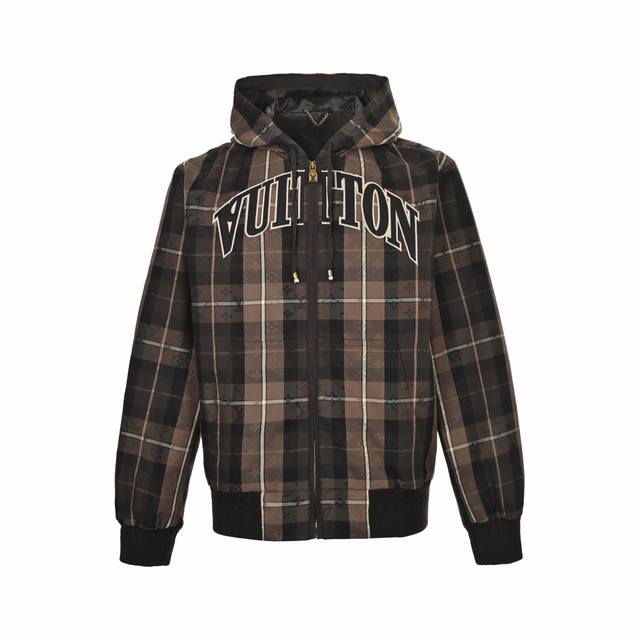 Louis Vuitton Monogram Jacquard Zip-Up Hooded Jacket ( ) This zip-up hoodie is m