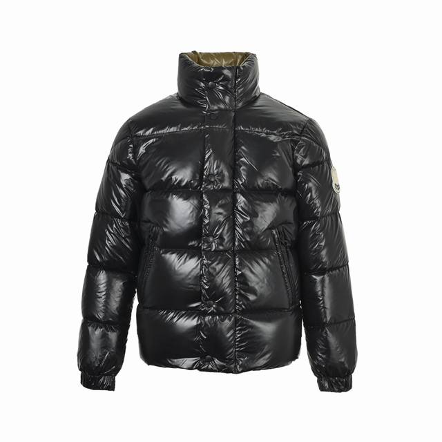 Moncler Abbadia Terry Cloth Embroidered Stand Collar Down Jacket. This Moncler A