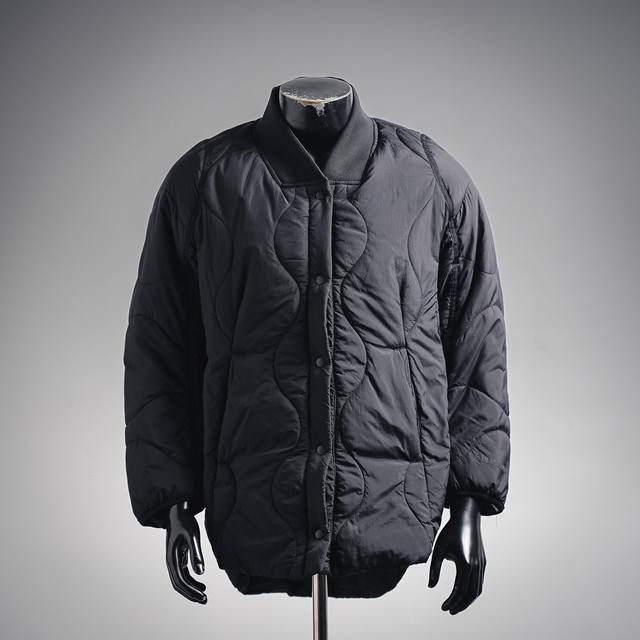 Diamond Pattern Long Cotton Coat Features a layered design Lightweight, warm, a