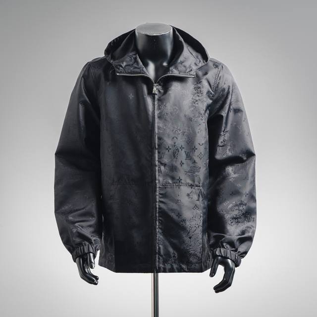 Louis Vuitton LV 25Ss Dog-Walking Jacquard Jacket ( ) Made of 50D nylon Oxford j