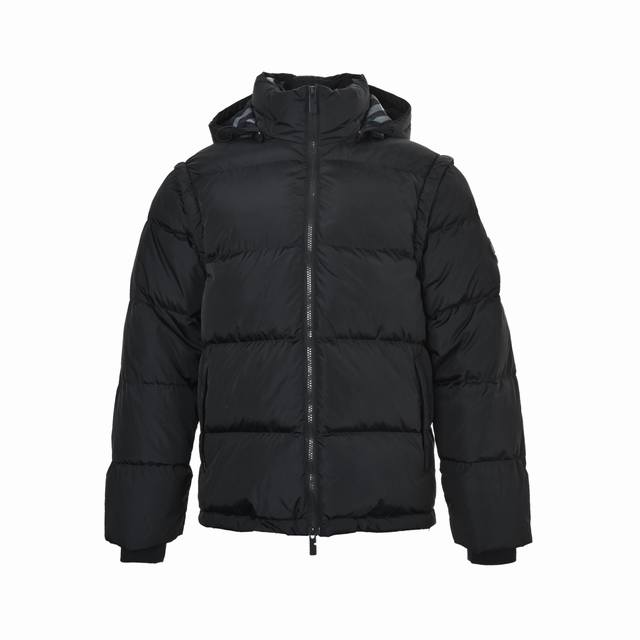 Burberry Detachable Round Logo Sleeve Down Jacket ( ) High-density nylon offers
