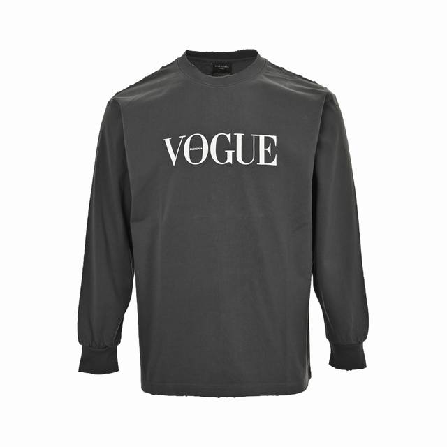 Balenciaga & Vogue Lighthouse Back Ripped Long-Sleeve T-Shirt. Original product