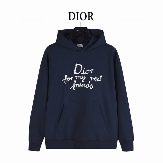 Dior and Hylton Nel Collaboration Slogan Embroidered Hoodie This hoodie showcas