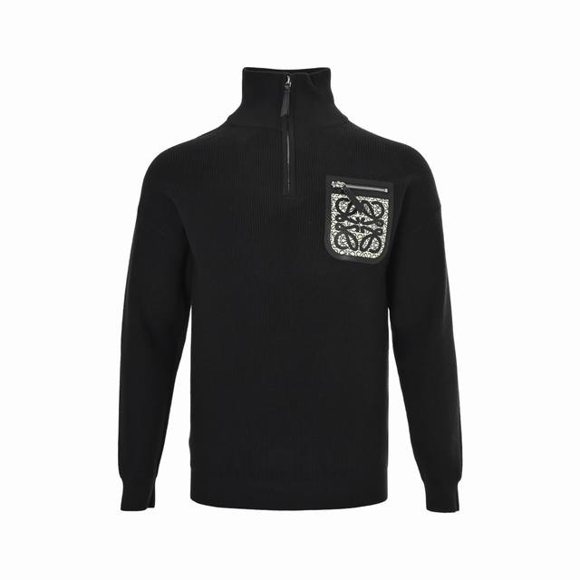 Loewe Half-Zip Sweater with Tapered Pockets. This new Loewe sweater features com