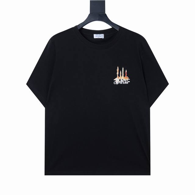 High-version Off-White 26Ss New York Totem Theme Short-Sleeve T-Shirt. This sho