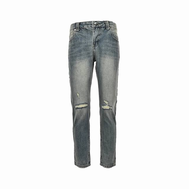 Burberry 23Fw Pocket Embroidered Wheat Ear Jeans Burberry's wheat ear embroidere