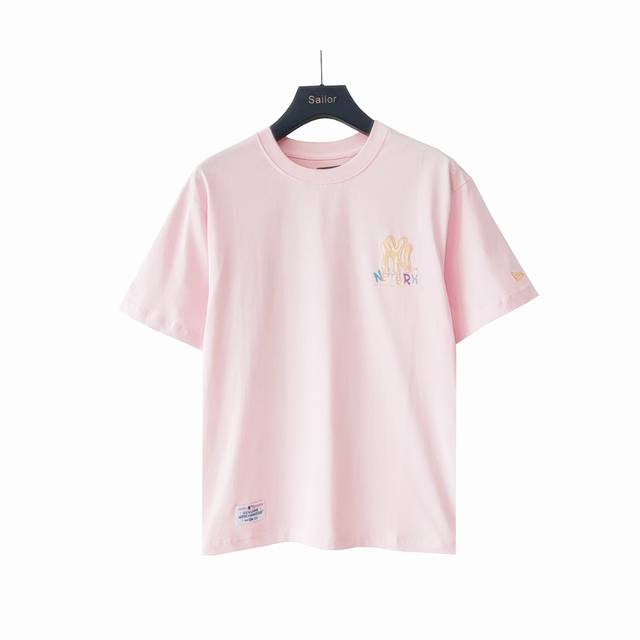 Real shot details + size chart Mlb collaboration palm tree sunset embossed short