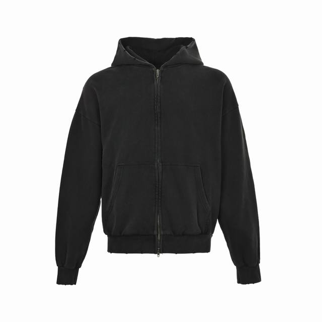 Balenciaga Graffiti Letter Washed Zip-Up Jacket ( ) Made with custom-dyed terry