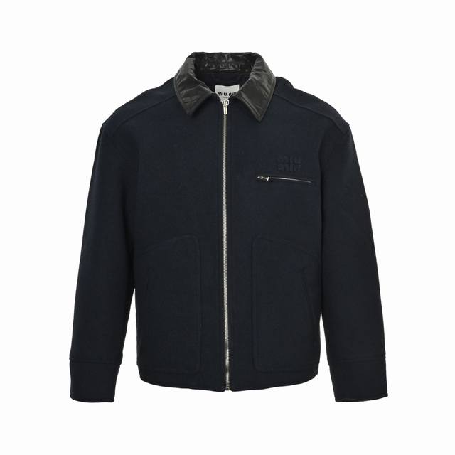 Miu Miu 25Fw Wool Cotton Jacket ( ) Made from select washed wool fabric, the fib