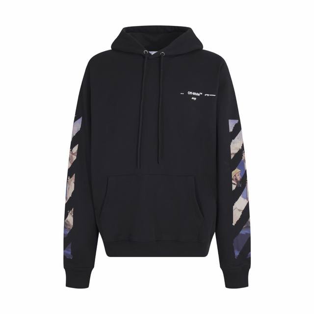 High-quality Off-White CO Virgil Abloh 19Ss Monet oil painting arrow print hood