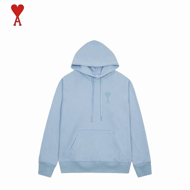 Ami 25Fw Big Heart Embroidered Hoodie ( ) Let's skip the fluff and get straight