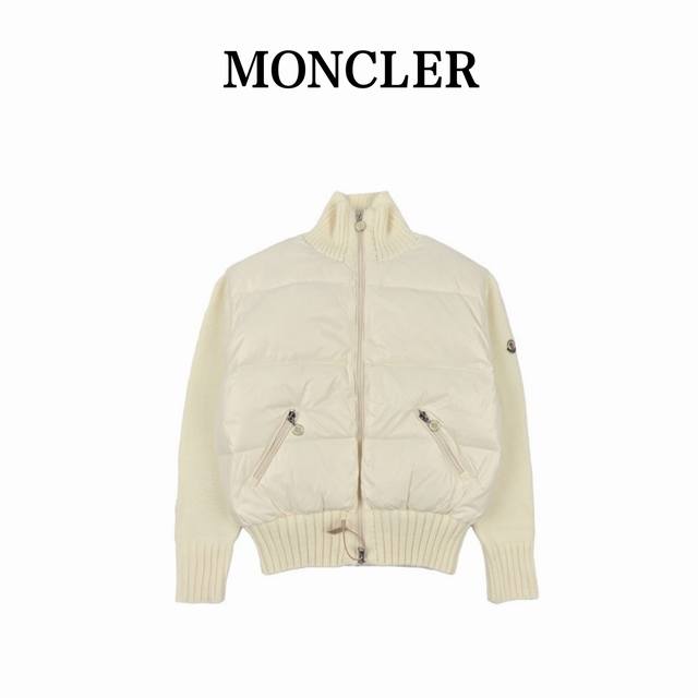 Moncler 23Fw Autumn/Winter New Down-Filled Patchwork Jacket. Features a classic