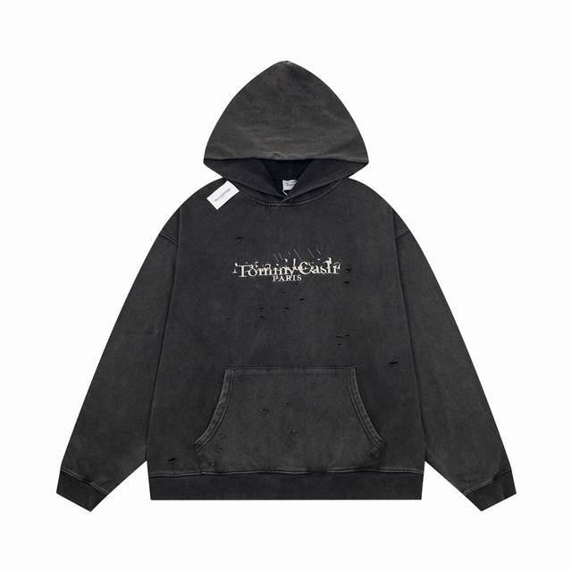 High-quality Maisonmargiela x Tommy Cash collaboration distressed hoodie, unise