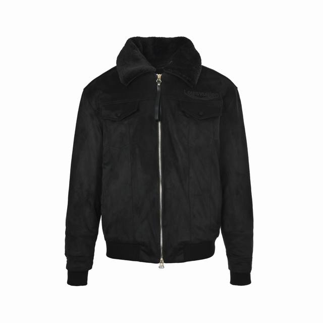 Louis Vuitton Embroidered Logo Fur Collar Cotton Jacket (Originally purchased fo