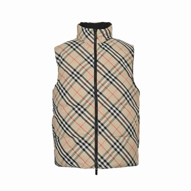 Burberry Quilted Reversible Down Vest ( ) This reversible vest features the clas